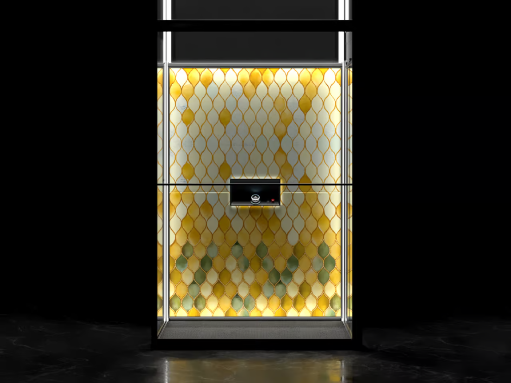 Shanghai by Alexander Lervik DesignWall ผนังลิฟต์ Aritco ที่ได้แรงบันดาลใจจากสไตล์การออกแบบของเซี่ยงไฮ้