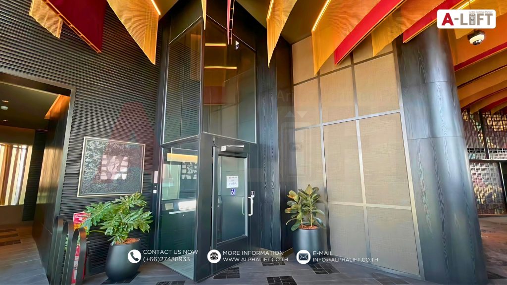 ลิฟต์สาธารณะ Aritco PublicLift Access ภายในโรงแรมสุดหรู พัทยา ชลบุรี ประเทศไทย