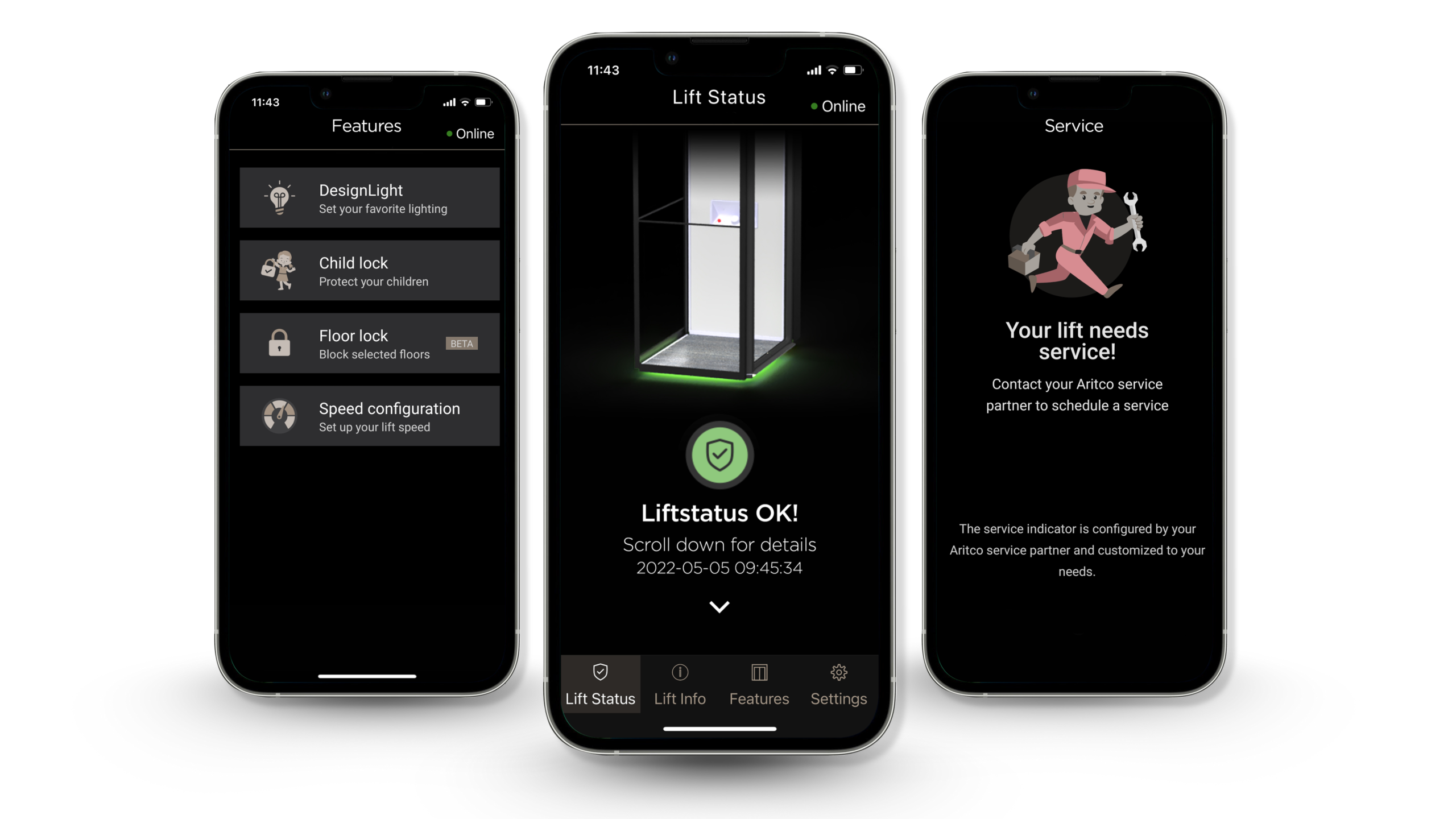 แอปพลิเคชัน Aritco SmartLift สำหรับตรวจสอบสถานะและควบคุมลิฟต์ผ่านมือถือ ใช้งานได้ทั้ง iOS และ Android เจ้าแรกของโลกจากสวีเดน