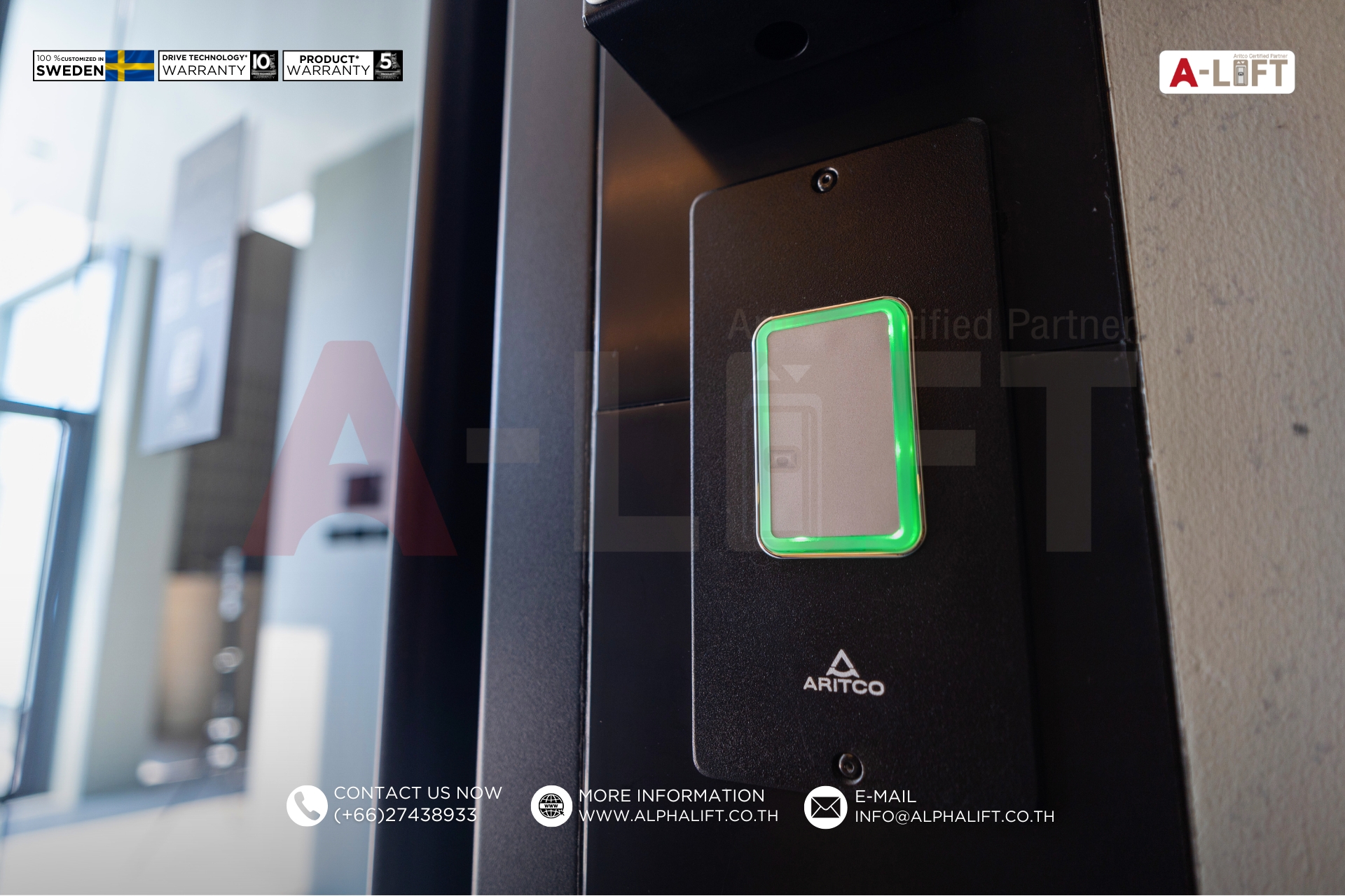 ปุ่มกดเรียกลิฟต์ Aritco HomeLift Compact