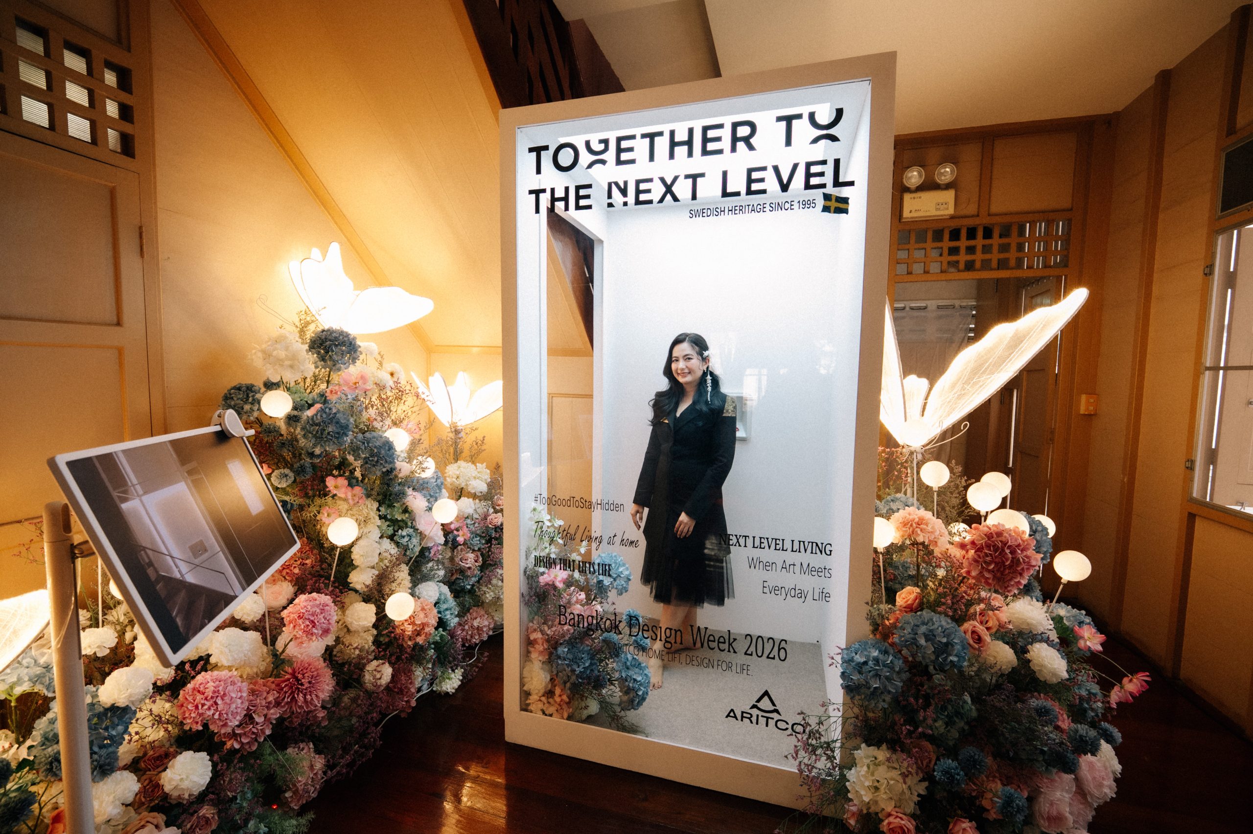 นิทรรศการลิฟต์บ้าน Aritco ภายในงาน Bangkok Design Week 2026 ที่ย่านเจริญกรุง