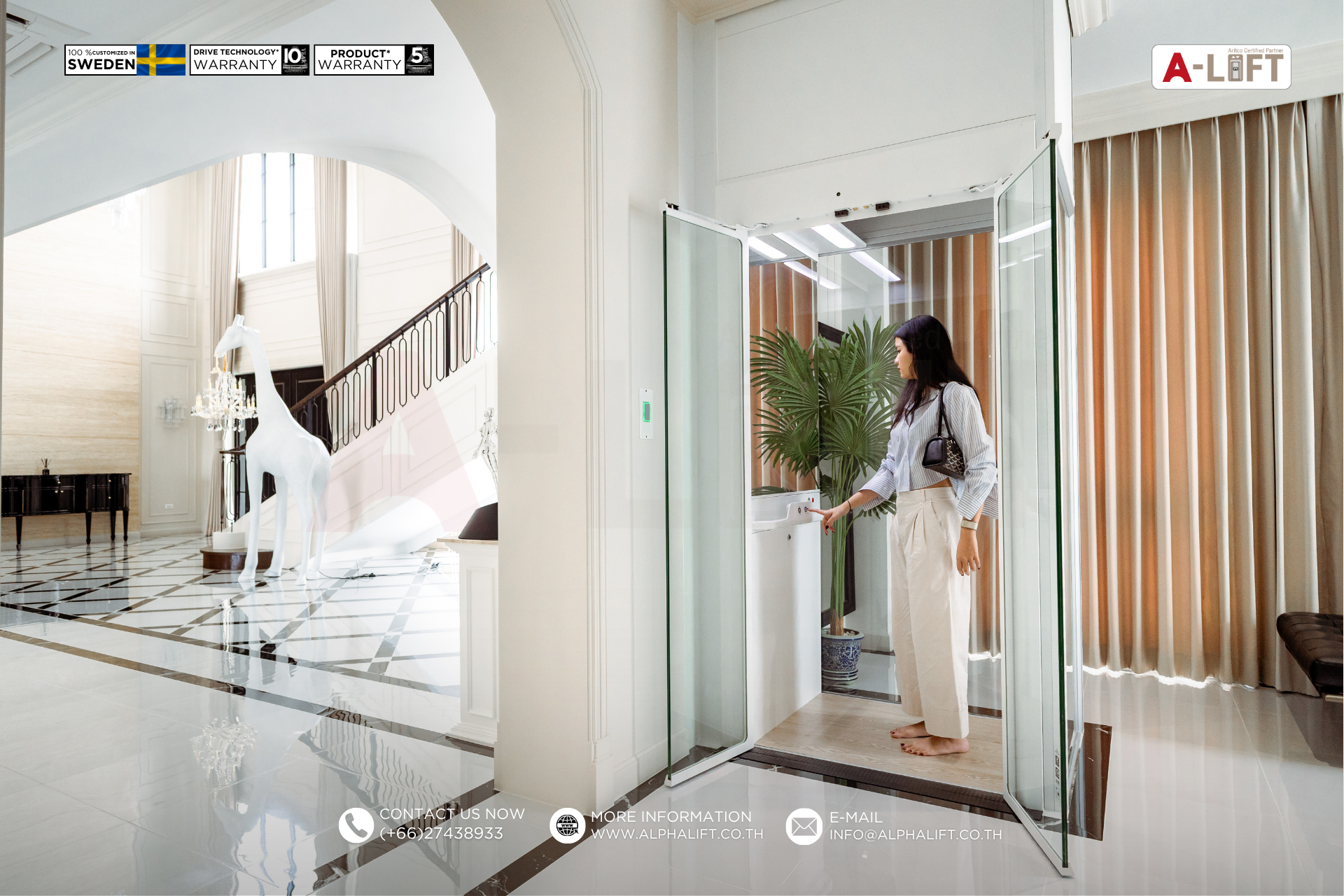 ลิฟต์บ้าน 2 ชั้น Aritco HomeLift Compact ภายในบ้านพักอาศัยสุดหรู พร้อมเจ้าของบ้านรีวิวประสบการณ์ใช้งานจริง