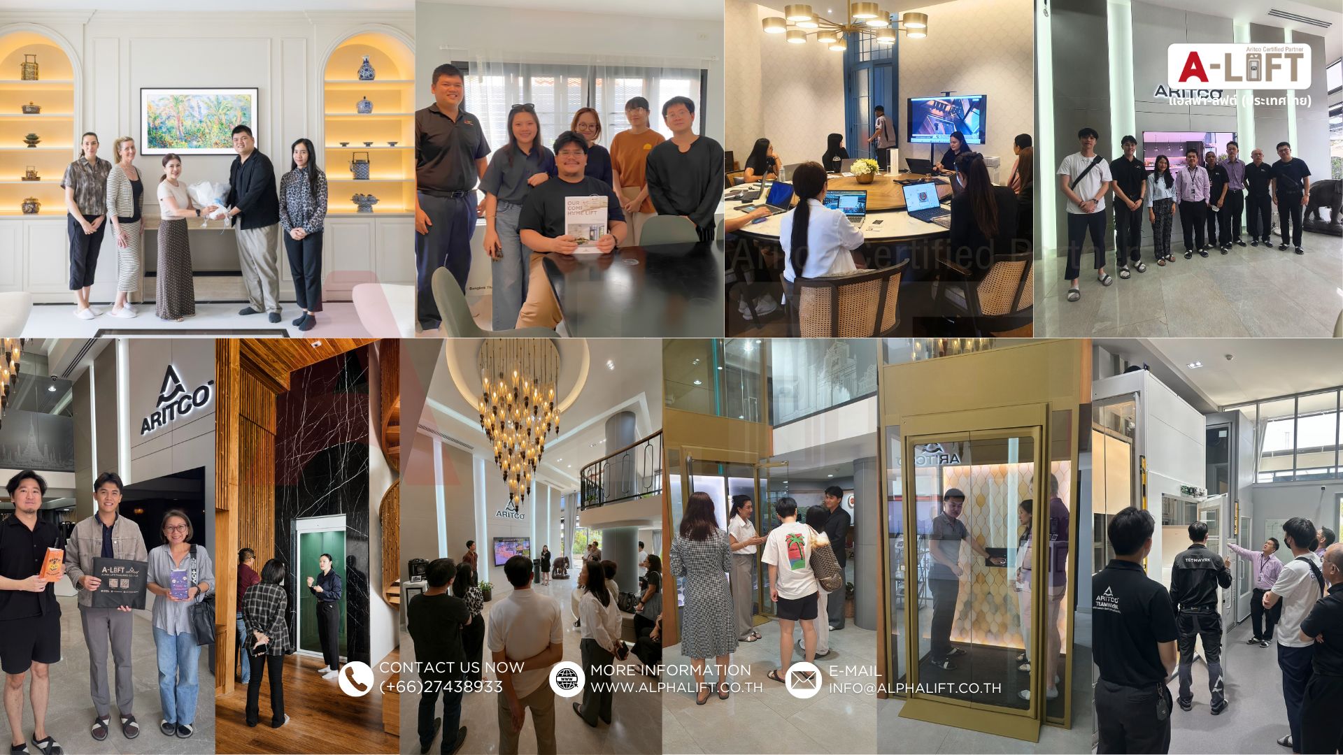 ทีมผู้เชี่ยวชาญ Alpha-Lift Thailand พร้อมให้คำปรึกษา ออกแบบ และติดตั้งลิฟต์บ้าน Aritco จากสวีเดน